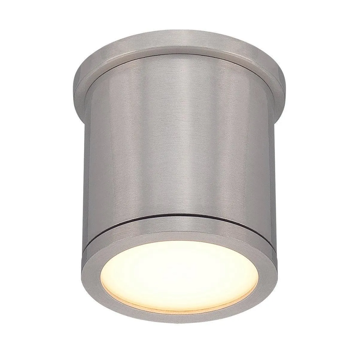 Tube 5 in. LED Flush Mount Light 120-277V, 3000K Brushed Aluminum