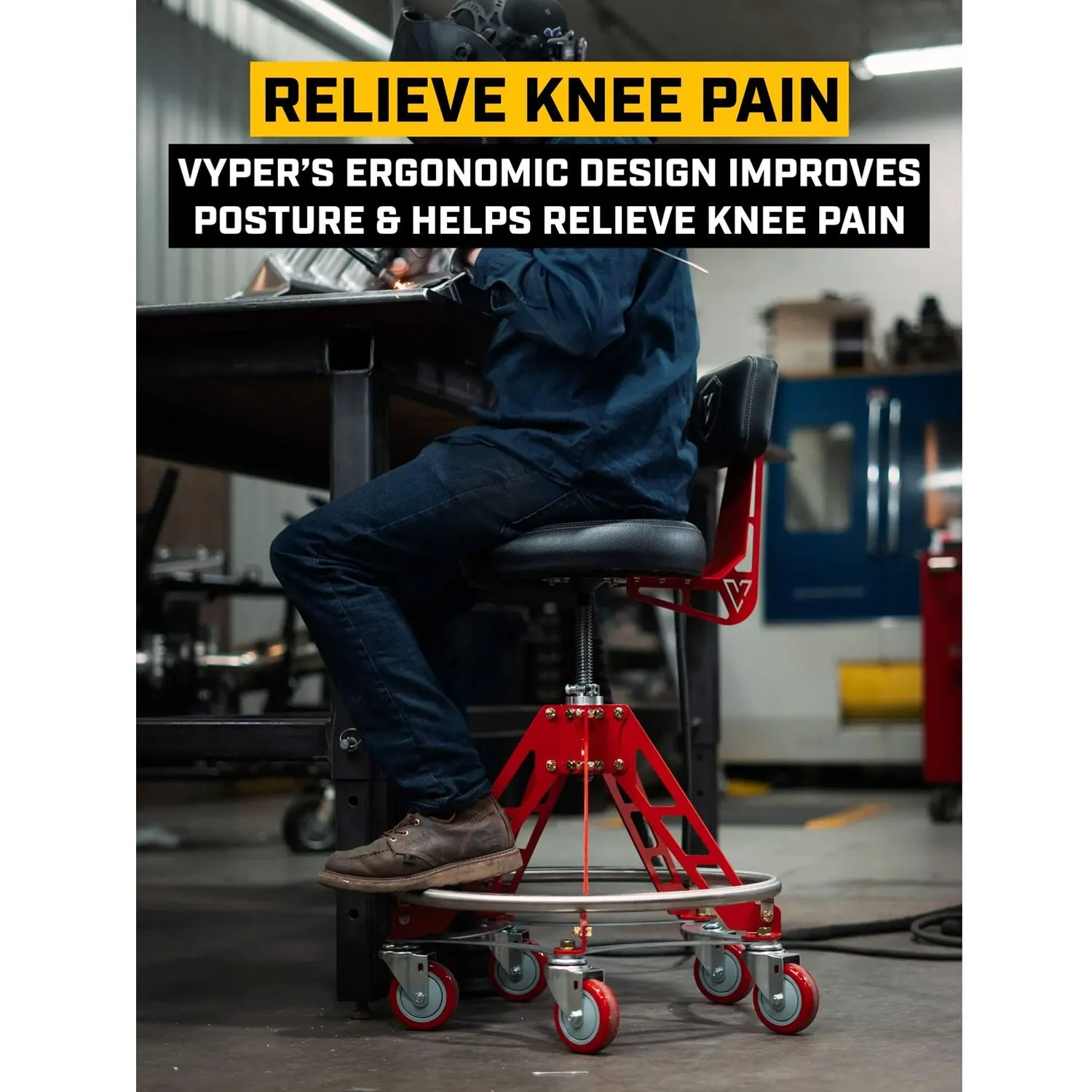 Vyper Elevated Robust Steel Max Detailing Seat